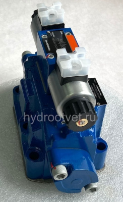 4WEH22J7X/6EW110N9K4 - Гидрораспределитель с электроуправлением Ду25 схема J (34), напряжение W110, каналы управления X и Y - внешние